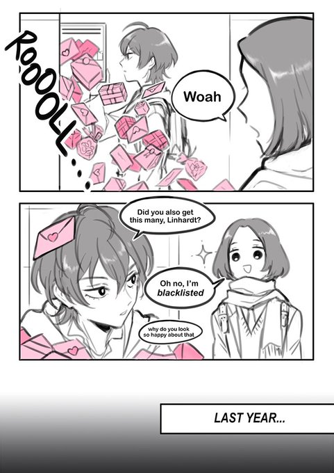 [modern AU]
byleth is definitely going to eat them all 