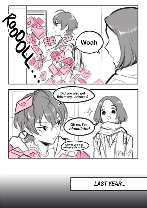 [modern AU]
byleth is definitely going to eat them all 