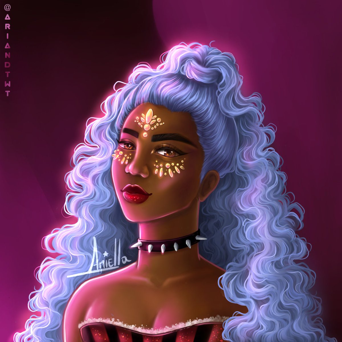 ariandtwt's tweet photo. The bright woman! 🌟
This is my entry to the #WoWartcontest  inspired by the #1962 woman~!
I'm a little late but I loved making every detail of this art, thank you so much for the contest and oportunity @worldofwomennft  . 💓

#nftart #NFTcomunity https://t.co/sqPX3nwrlZ