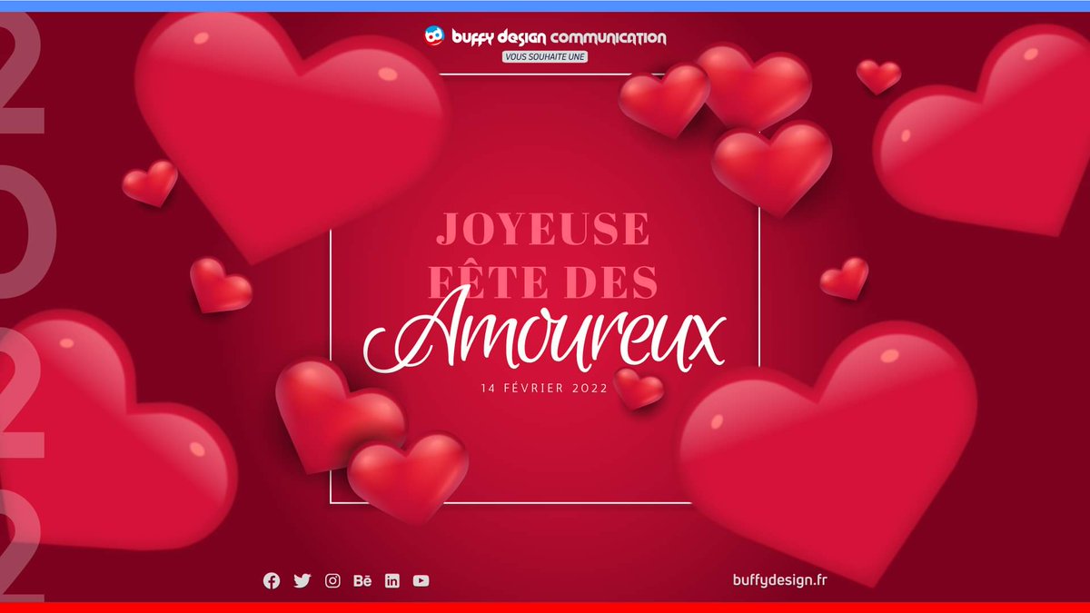 buffydesign's tweet photo. #buffydesign vous souhaite une Joyeuse St Valentin ! 💓💗💖
#stvalentin #année2022 #communication #créationvisuelle https://t.co/awtIn8cjK4