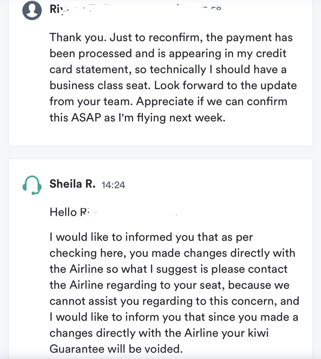 reefeelee's tweet photo. @kiwicom247 @OliverDlouhy may I also note that your company changed positions on multiple occasions about my stolen money. At first you claimed that I booked via the airline’s website. My credit card statement clearly shows this isn’t true. Another lie #scammers #scammeralert https://t.co/z7IS8ITK3s