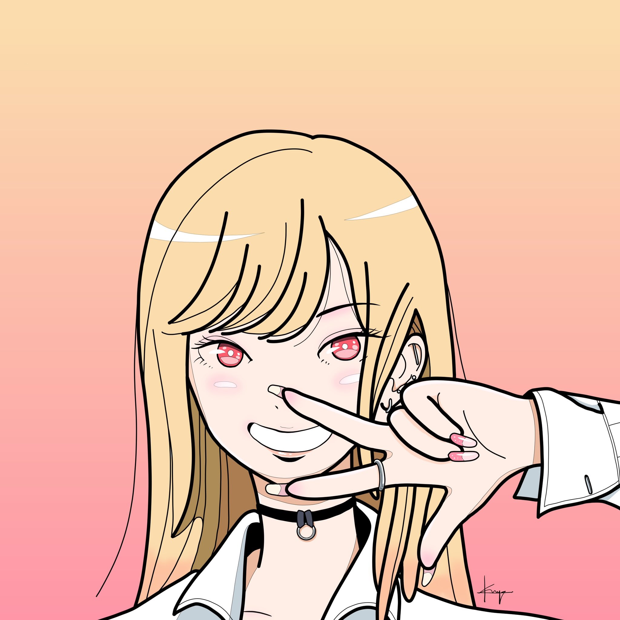 Ken5 アニメ その着せ替え人形は恋をする の絵がきれい クオリティ高ス ということで自分絵柄で喜多川さん描いてみた 着せ恋 Kisekoi Anime その着せ替え人形は恋をする 喜多川海夢 女の子イラスト 絵描きさんと繋がりたい イラストレーターさん