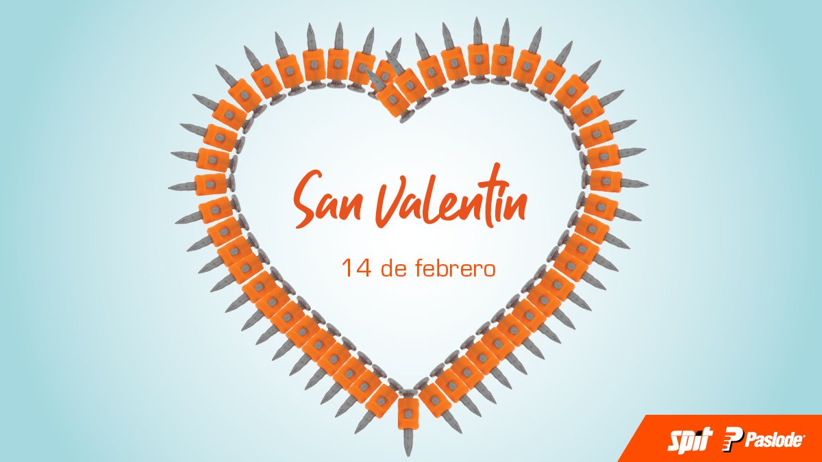 SPIT_es's tweet photo. #FelizDiaDeLosEnamorados 😍 !
#NeverStopBuilding #SpitPaslode #SanValentin2022 #ITWConstructionIBERIA #ITW https://t.co/fUAEY4Dxth