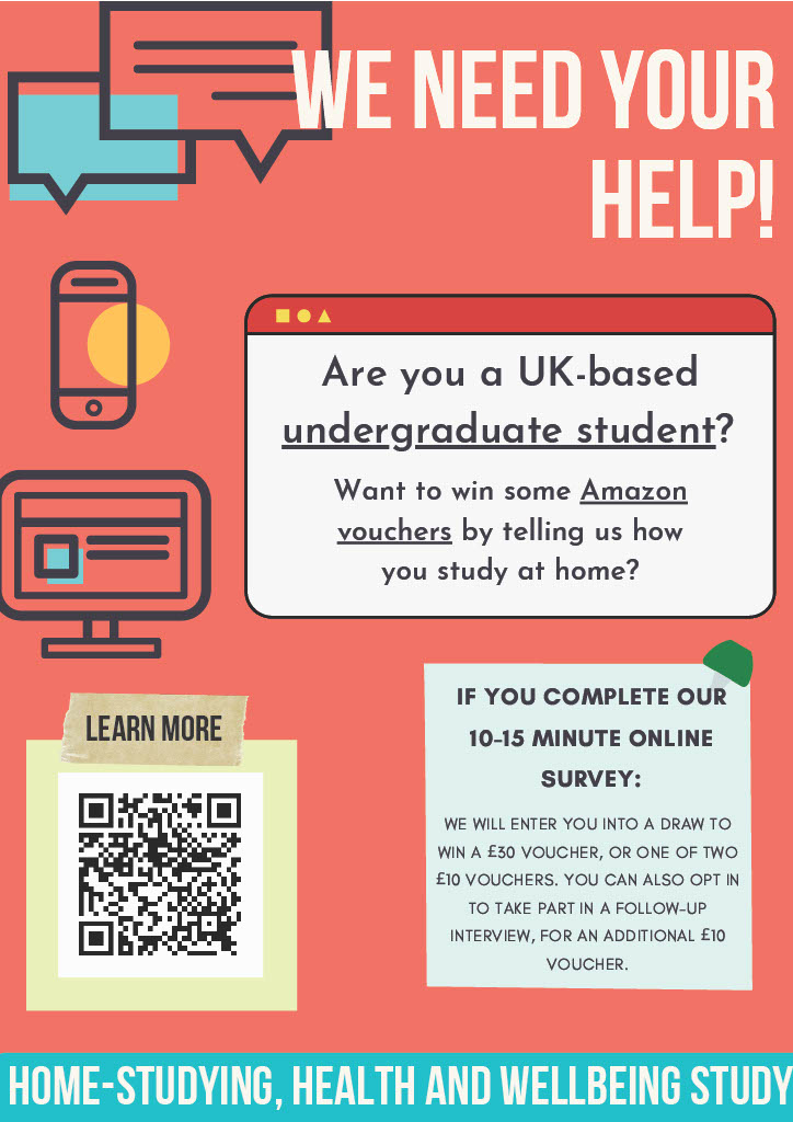 We are recruiting undergraduate students studying in the UK to take part!

#RetweeetPlease 

#Wellbeing 

#WorkFromHome 

qualtrics.kcl.ac.uk/jfe/form/SV_7Z…

@KingsIoPPN @Kingspsychol @drbengardner