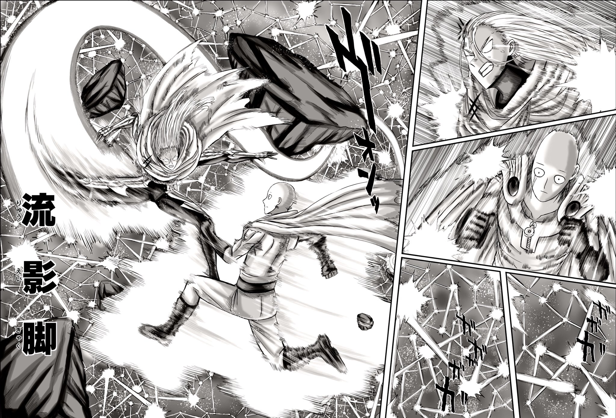 Honoeka on Twitter: "Drawing a Manga Page: Saitama vs Flashy Flash (Fan