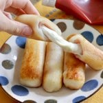 はわ…はわわ。笑えるくらいチーズのびのびな「じゃが芋」を使ったチーズ餅
