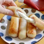 はわ…はわわ。笑えるくらいチーズのびのびな「じゃが芋」を使ったチーズ餅