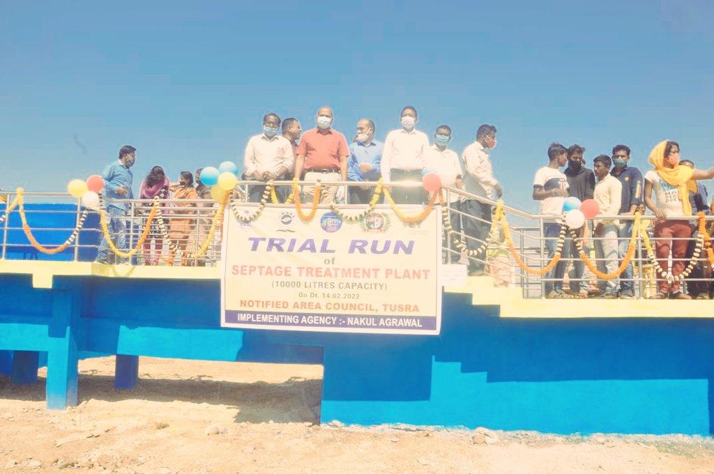 Trial run of Sewage treatment plant at Tusura NAC @ATusura was conducted today <a href="/HUDDeptOdisha/">H & UD Dept</a>