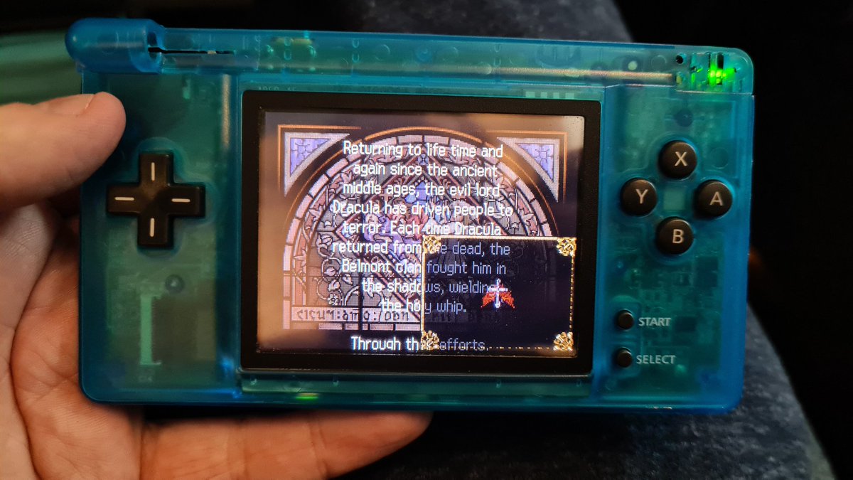 The PIP and screen swapping works really well in #MarioKart.
It's nice to be able to play this and New Super Mario Bros. In this form factor. Well done <a href="/Rhotronix/">Rhotronix</a> for this excellent NDS TV Out mod kit and all your hard work. 

#Nintendo #nintendoDS #retrogames #supermario
