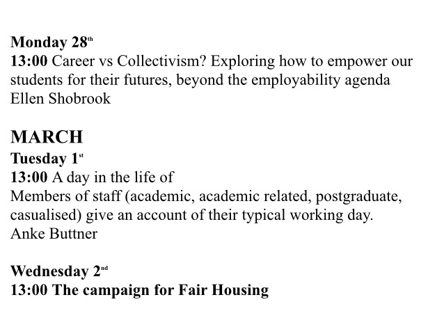 Birmingham UCU (@birminghamucu) on Twitter photo We have a fantastic series of strike teach-outs coming up, starting this afternoon at 1pm in the <a href="/GuildofStudents/">Guild of Students</a> Council chambers on Climate jobs. Full schedule below 👇
#UCUstrike #OneOfUsAllOfUs #USS #FourFights We have a fantastic series of strike teach-outs coming up, starting this afternoon at 1pm in the <a href="/GuildofStudents/">Guild of Students</a> Council chambers on Climate jobs. Full schedule below 👇
#UCUstrike #OneOfUsAllOfUs #USS #FourFights