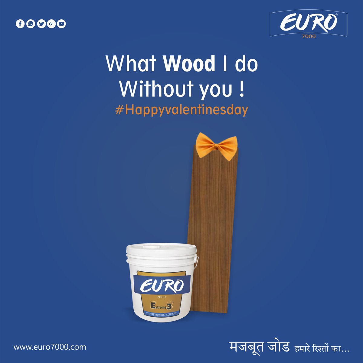 Love is b̶l̶i̶n̶d̶ Mazboot 💪🏽
Happy Valentines Day
.
.
#HappyValentinesDay #Happyvalentinesday2022 #EuroKaJod #MazbootJod
#Euro7000 #Euro7000Adhesives #EuroAdhesives
#PakkaJod #PakkaJodHamesha #Adhesives