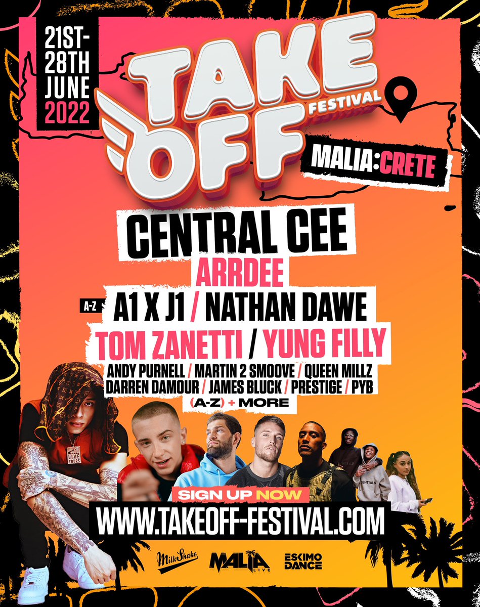 This one is going to be HUGE!!!!

<a href="/TakeOff_Fest/">Take Off UK 🚀</a> 21st -28th June Malia, Crete 

Sign up now: takeoff-festival.com