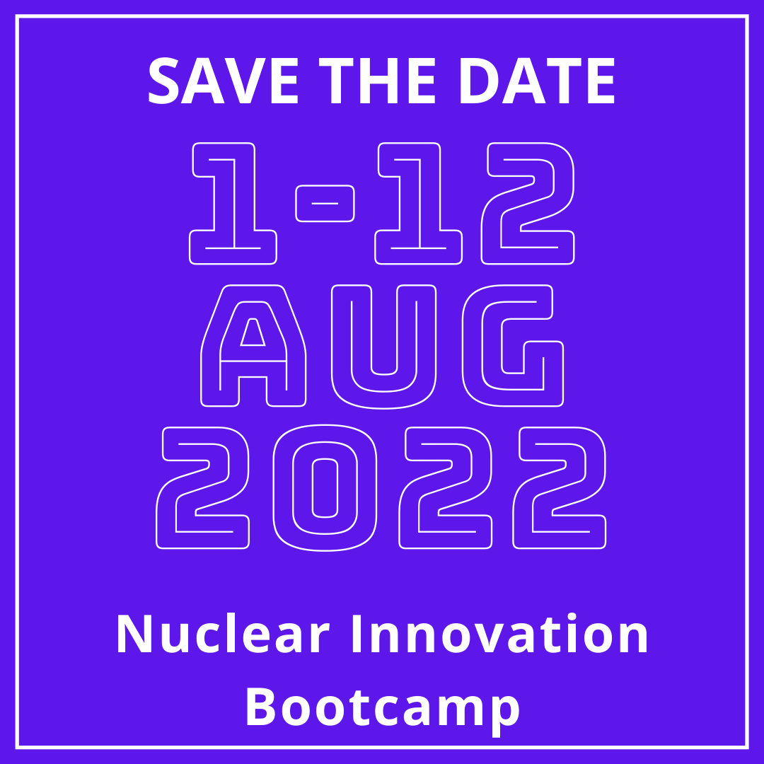 NuclearBootcamp's tweet photo. Keep an eye out for more information about applications, mentorship opportunities, and our COVID strategy.
#DOE #IAEA #NEA #NIA #UWisconsin #NIB #Bootcamp #nuclearinnovation #innovationinnuclear https://t.co/FN5jc5z2WO