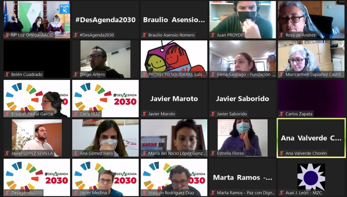 CAONGD's tweet image. 📢 ONGD de la CAONGD han participado hoy en la sesión virtual de @CooperacionAND sobre la convocatoria de 2022 mostrando el logo y el lema #DesAgenda2030, con el que han señalado su rechazo al retroceso de la política pública de cooperación internacional de @AndaluciaJunta