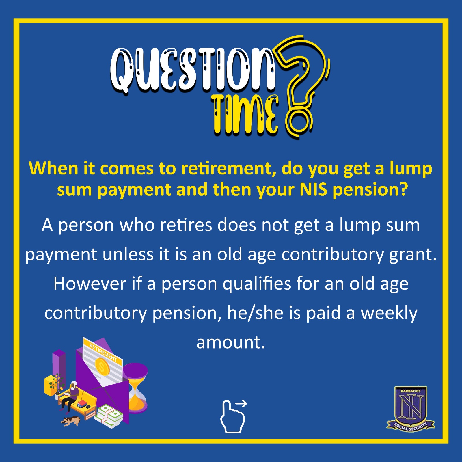 NIS Barbados on X: &ldquo;Today is Pension Day! Here is one of the FAQs 