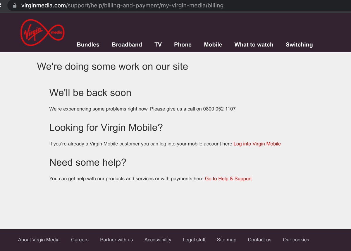 kambiz2001's tweet photo. @virginmedia does your website ever work? https://t.co/IVV3XqLaZy