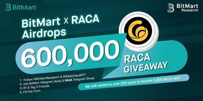 RadioCacaThai's tweet photo. 📣 @BitMartResearch x Radio Caca 
🪂🎁 ลุ้นรับแอร์ดรอป 200 ท่าน ยอดรวม 600,00 $RACA 🥳 
⏳หมดเขตวันที่ 20 กุมภาพันธ์ 2565 เวลา 05.00 (EST)
@RadioCacaNFT 
@USMverse 
@USMchain 
#RACA #USM #Metaverse #NFT
ดูรายละเอียดด้านล่าง 👇🏻 https://t.co/Jy5907Mf4l