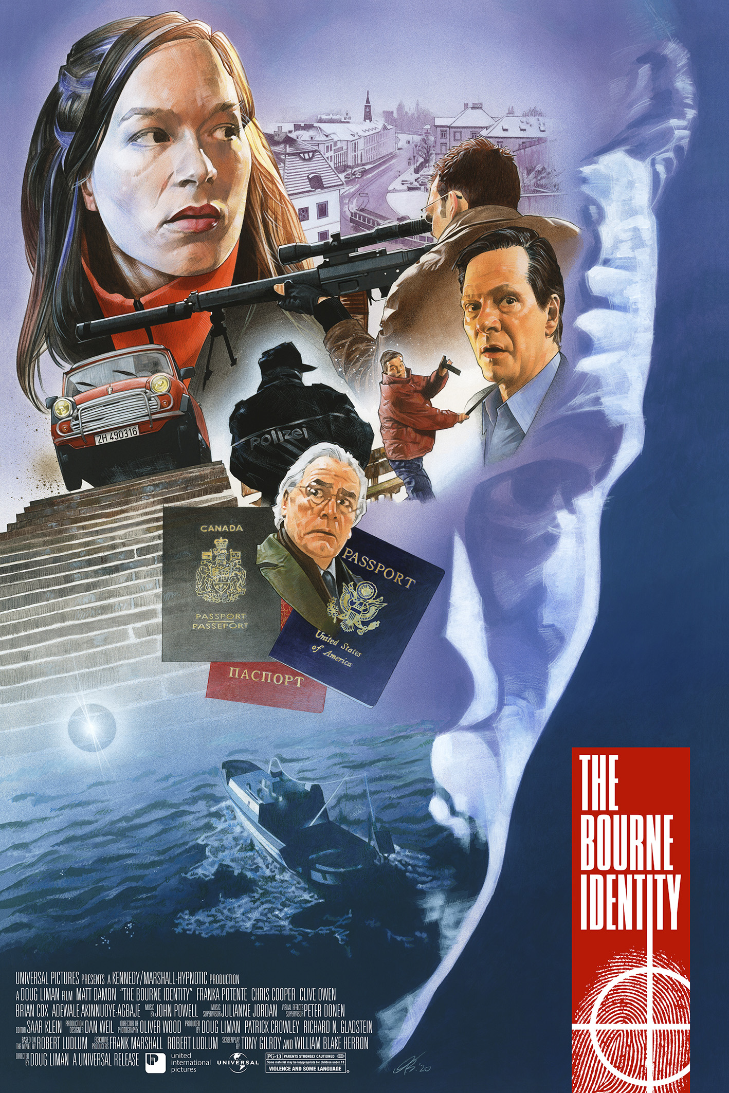 the bourne identity poster