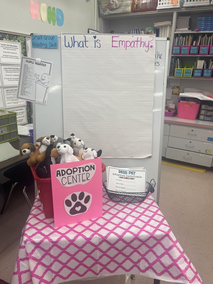 All ready for our Empathy Adoption  center! 🐶 @principalpse @PSE_AP