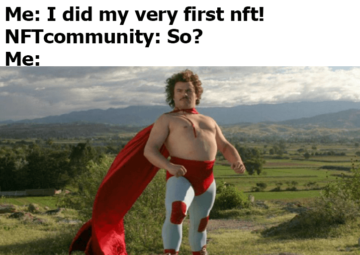 1st_nft_magic's tweet photo. Any new #nft creator. Always.

Be kind to newbies. 😅

Follow for more funny nft content! https://t.co/OKkL8qoWQg