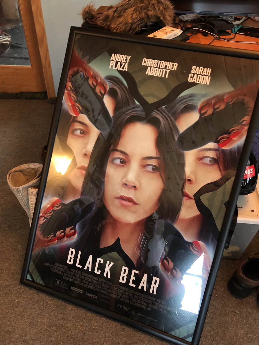 AlexBearslayer's tweet image. Happy Valentines Day to me from my hub. A beautiful framed poster Black Bear.   A movie that shot in Long Lake a few summers ago. Cool gift! Thanks for the poster Johnny!!
@evilhag @TandemPictures