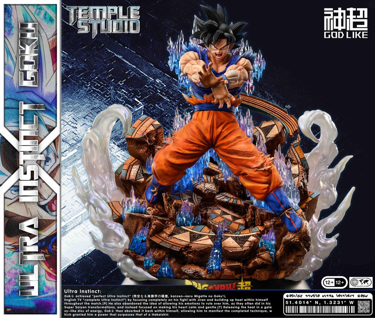 MundoKame's tweet photo. 🔥 Goku Ultra Instinct 🔥
- Versión EX: 365 €
- Versión normal: 295 €
- Escala 1/6
- Medidas: 37 cm de alto
- Reserva: 100 €
- Lanzamiento: 4T de 2022
- PO abierto!
La podéis reservar conmigo 🙌
#TempleStudio #GodLikeStudio #DragonBall #DragonBallSuper #GokuUltraInstinct https://t.co/zcD5mtujLx