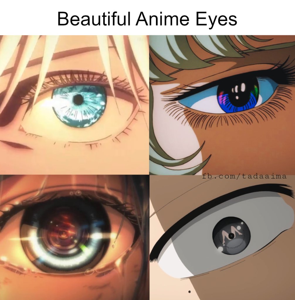 Anime memes on X: Gojo's eyes are beautiful Post