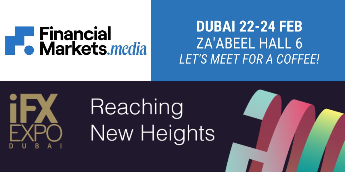 FMarketsmedia's tweet image. 📢Let&apos;s meet at the @iFXEXPO 2022 in Dubai!
We will be attending as our very first time as FinancialMarkets.media and we want to get to know you! Write us to contact@financialmarkets.media and let&apos;s meet for a coffee ☕
#iFXEXPO #DubaiExpo2022 #fintech #Financial @FXstreetNews