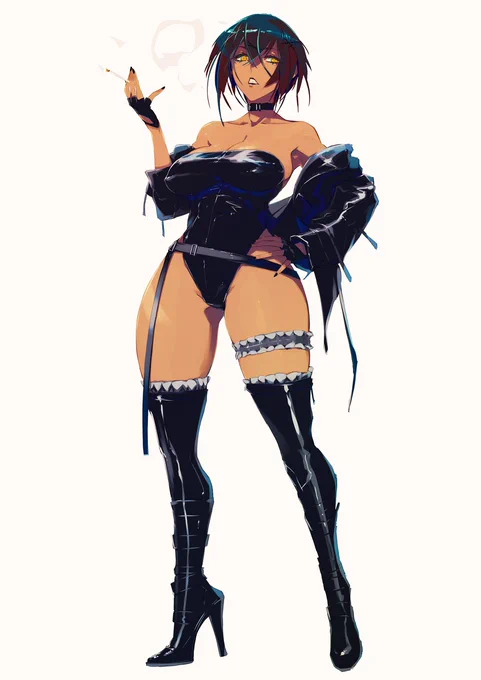 煙 #waifu #goth #punk #gyaru #leotard https://t.co/n1QjzzuW3k 