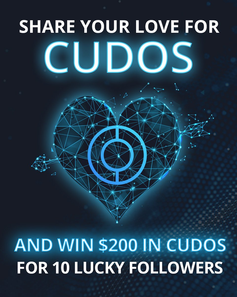 ❤ is in the air! Love for #Cudos that is.....

Happy Valentines day to all those who celebrate 😎

10 lucky followers will stand a chance to win $200 in #CUDOS!