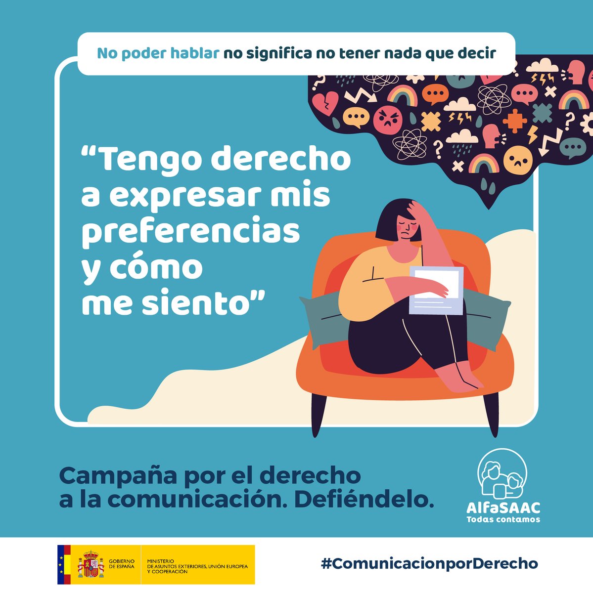 🟦Empezamos la semana con ganas de contaros más cosas sobre nuestro proyecto #ComunicacionporDerecho y todo lo que las personas con limitaciones en la comunicación tienen que decir👇