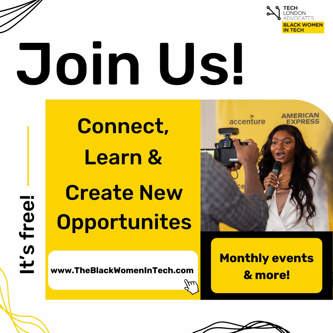 We educate, inspire, &amp; build bridges of opportunities for black women in tech. 

Create your free membership account &amp; access many opportunities.

Link in the comments below.

#womenintech #womeninstem #blackwomenintech #blackwomeninstem #afrotech #stemwomen #techwomen