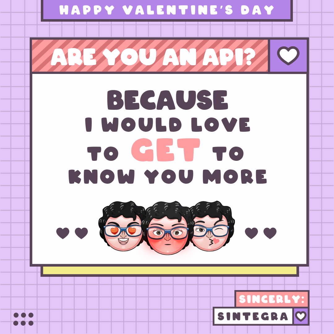 SintegraConsul2's tweet photo. Happy Valentine's day from us to you 🌹❤😍
#loveIt #loveprogramming #lovecoding https://t.co/u83HhKWCZZ