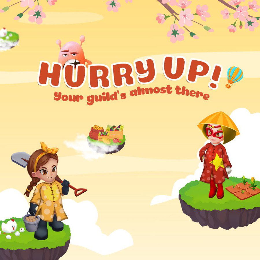 Hey guy!
Time is running out just a few hours until round 2 ends.Let's speed up the guilds!
Update your location at: topbeta.farmme.io
Good luck to you!
<a href="/CoinLAB_Offi/">CoinLAB #Web3 #TradingBot</a> @CoinLAB_GG <a href="/FarmMeOfficiall/">Farmme Official</a>