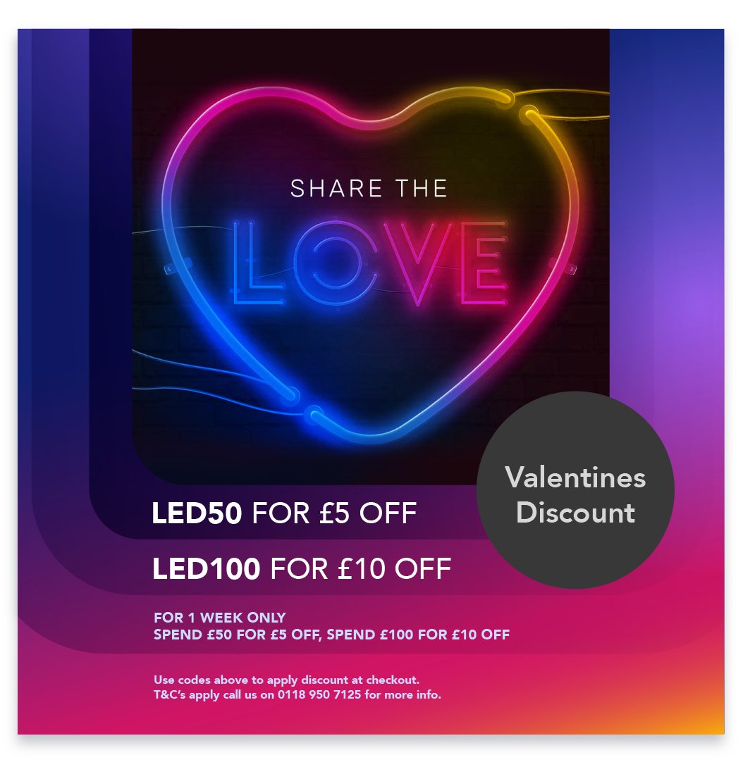 Share the love this valentines day with exclusive discounts for 1 week only.

#led #lighting #lightingdesign #lightingsupply