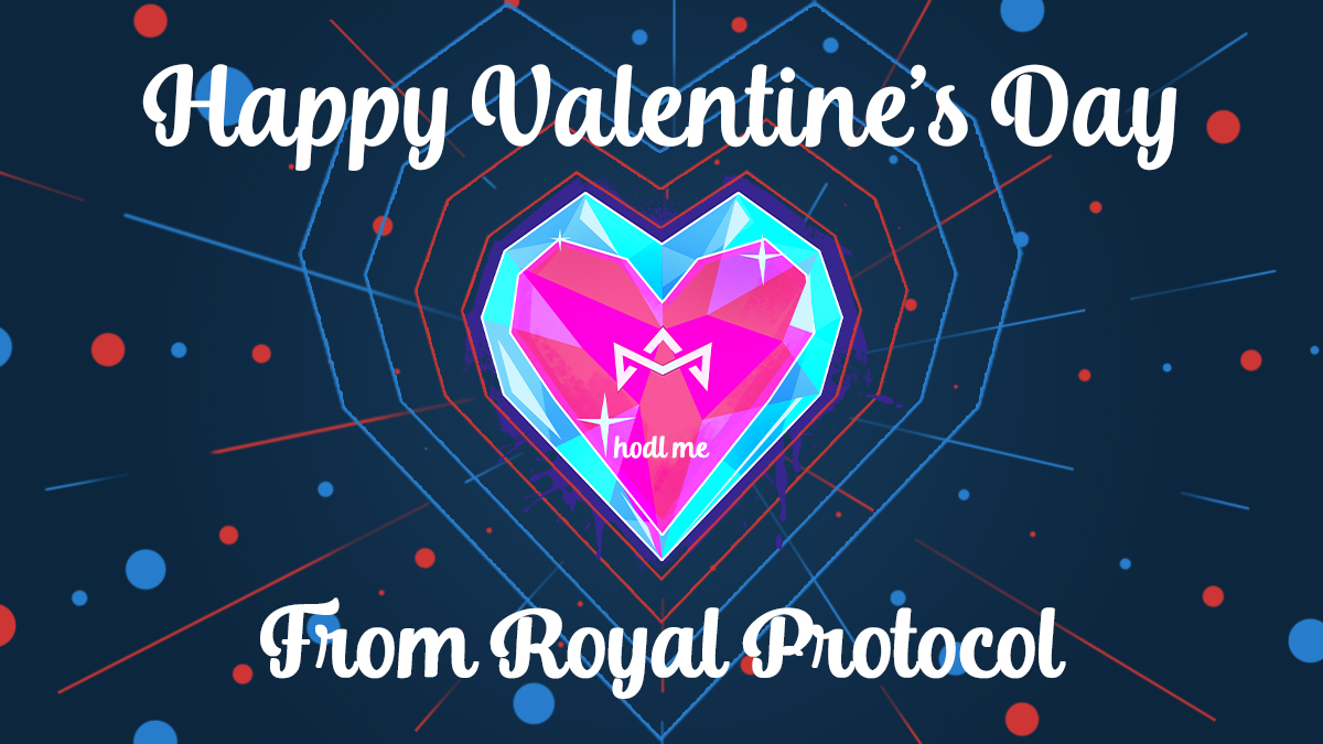 We hope you enjoy this #Valentines' day in #celebration just as much as we do here at Royal Protocol. Take the time to give back to your loved ones. Let that #special someone know how you feel, speak from the #heart, and never hold back! 💙

#ValentinesDay2022 #crypto #Blockchain
