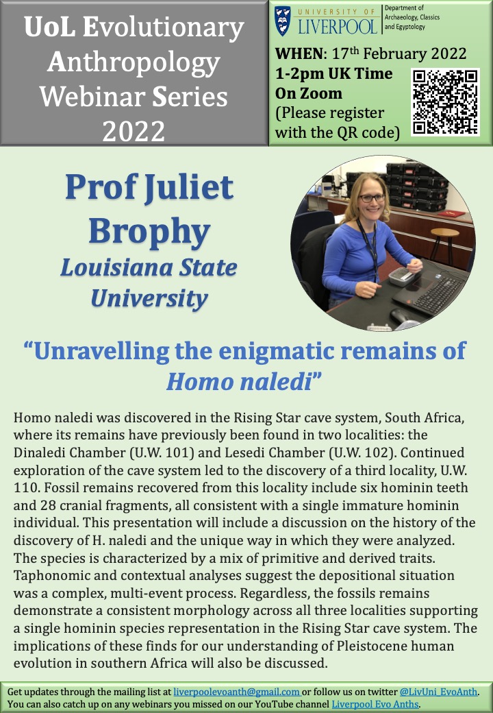 UoL EvoAnth Seminar Series tweet media