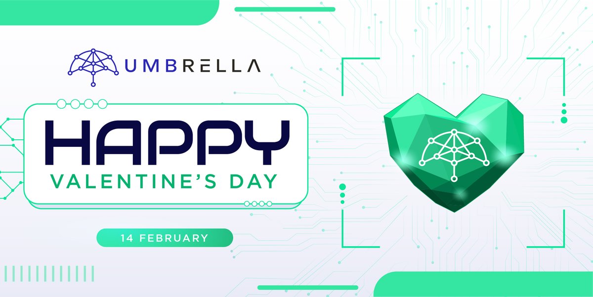 Happy Valentine's Day $UMB fam! ❤️

To show our appreciation, we're doing a special giveaway of 200 $UMB to 3 lucky winners.

⏰ 24 hours to go!! 

➡️ Follow 
➡️ Like &amp; Retweet
➡️ Join our telegram 👉 t.me/umbrellanet
➡️ Tag 2 friends

#Oracles #valentines #giveaway