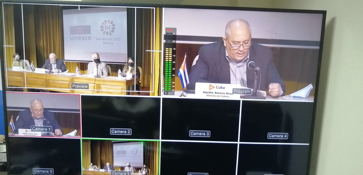 #CubaVive Interviene ministro Cultura #Cuba <a href="/AlpidioAlonsoG/">Alpidio Alonso Grau</a> en Consulta Regional América Latina y Caribe sobre Conferencia Mundial <a href="/UNESCO/">UNESCO 🏛️ #Education #Sciences #Culture 🇺🇳</a> sobre políticas culturales y Desarrollo Sostenible @Mondiacult2022 coordinada virtual por #Mexico como país sede <a href="/alefrausto/">Alejandra Frausto</a> #CubaEsCultura