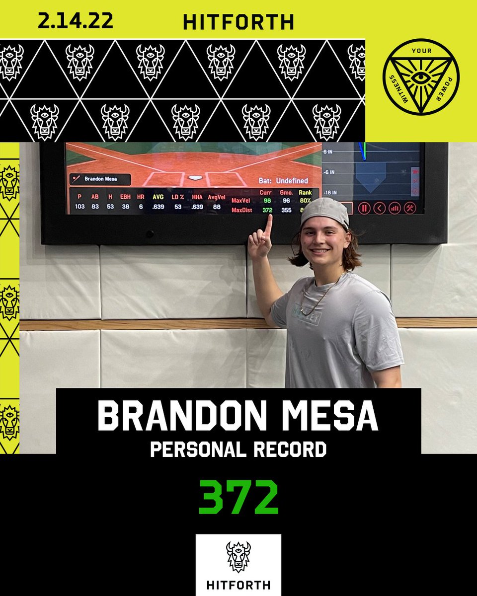 Hitforth's tweet photo. Congrats to Brandon Mesa on a new distance PR of 372 feet!

https://t.co/Eod7xG2lRP https://t.co/Btxi3xTzA7