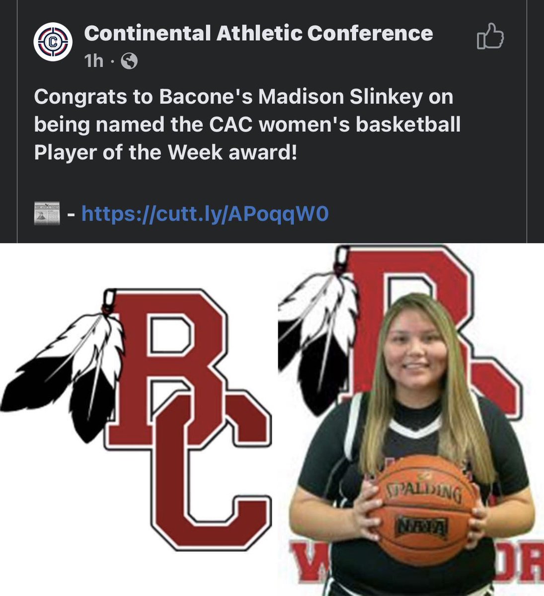 LadyBravesHoopz's tweet photo. Former Lady Brave Madison Slinkey @madisonslinkey doin work! She has 25 this past weekend. https://t.co/5D4FTqqdF1