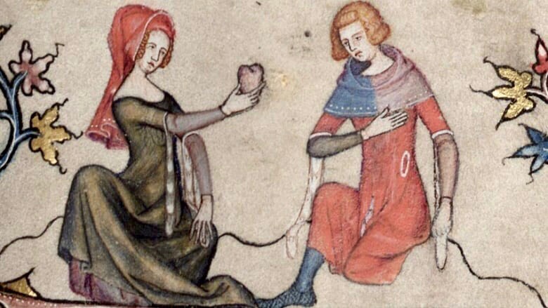 День искусства в средней. Рыцарь и дама сердца Средневековая миниатюра. Куртуазная живопись средневековья. Рыцарь и прекрасная дама Средневековая миниатюра.