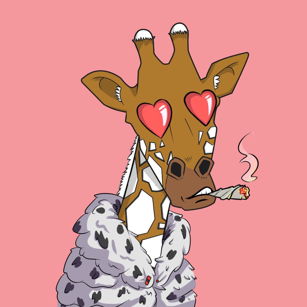 Happy #ValentinesDay2022 #NFTCommunity 😍 <a href="/NFTGiraffes/">Giraffes At The Bar NFT</a> #nftart 🦒❤️