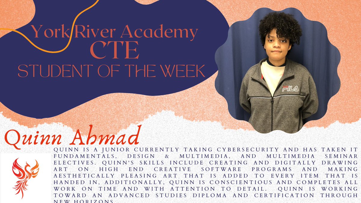 CTE York River Academy Student of the Week