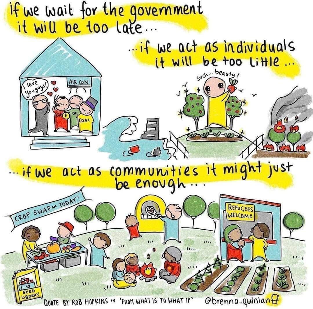 Saw this wonderful visual on Facebook about the power of community