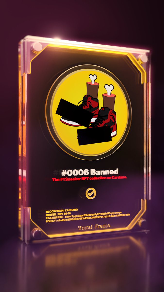 Just got my pre-season <a href="/Cypherkicks/">Cypherkicks 👟</a> framed by <a href="/fonnkspace/">Fonnk | Bizarre Donut</a>, I might have to frame all my #CNFT's from now on.