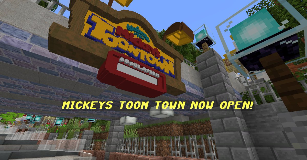 AmuseNetwork's tweet image. Mickeys Toon Town now Open on The Amuse Network! and Mr. toads wild ride and The Haunted Mansion! ip:play.amusetp.org 1.17.1