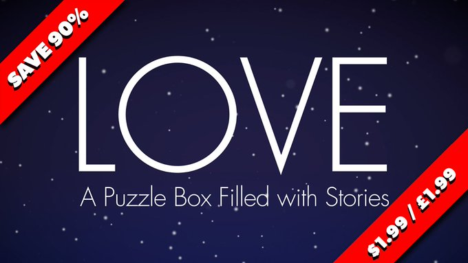 Are you in the mood for #LOVE this #ValentinesDay? 

Well you can get it for just $1.99 on #NintendoSwitch for a limited time!! 

🇺🇸 US eShop: bit.ly/lovepuzzleboxu…
🇬🇧 UK eShop: bit.ly/lovepuzzleboxuk
🇯🇵 JP eShop: bit.ly/lovepuzzleboxjp