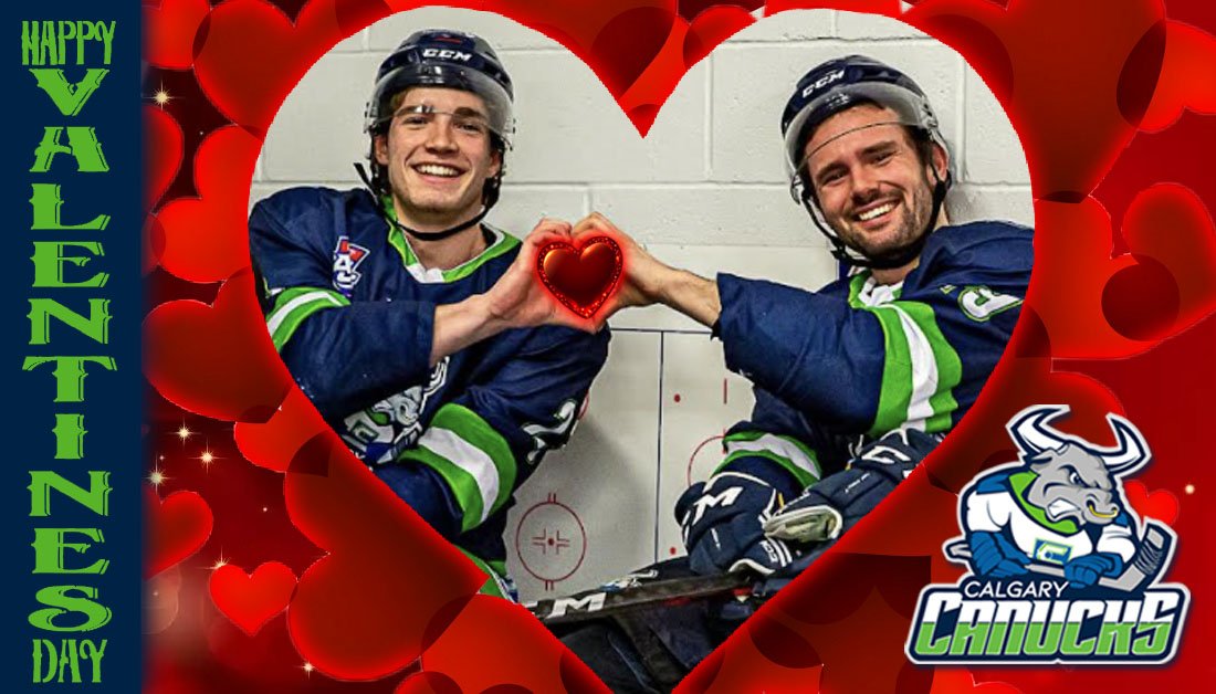 Calgary Canucks (@calgary_canucks) on Twitter photo Happy #ValentinesDay to all our friends in the #AJHL! 💚💙 We encourage everyone to spread some love and kindness in your community today. Some #yyc and Alberta charities you can #spreadlove to -@mustardseedyyc @CalgaryFoodBank <a href="/CalgFoundation/">Calgary Foundation</a> <a href="/AIWC/">Alberta Institute for Wildlife Conservation</a> <a href="/womenscentre/">Women's Centre of Calgary</a> <a href="/KidSportCalgary/">KidSport Calgary</a> Happy #ValentinesDay to all our friends in the #AJHL! 💚💙 We encourage everyone to spread some love and kindness in your community today. Some #yyc and Alberta charities you can #spreadlove to -@mustardseedyyc @CalgaryFoodBank <a href="/CalgFoundation/">Calgary Foundation</a> <a href="/AIWC/">Alberta Institute for Wildlife Conservation</a> <a href="/womenscentre/">Women's Centre of Calgary</a> <a href="/KidSportCalgary/">KidSport Calgary</a>