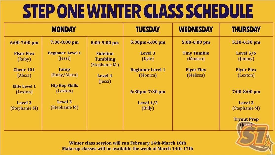 Our ✨NEW✨ Class Session starts TONIGHT!
There’s still time to register: step1allstars.com/2021/10/newyea…